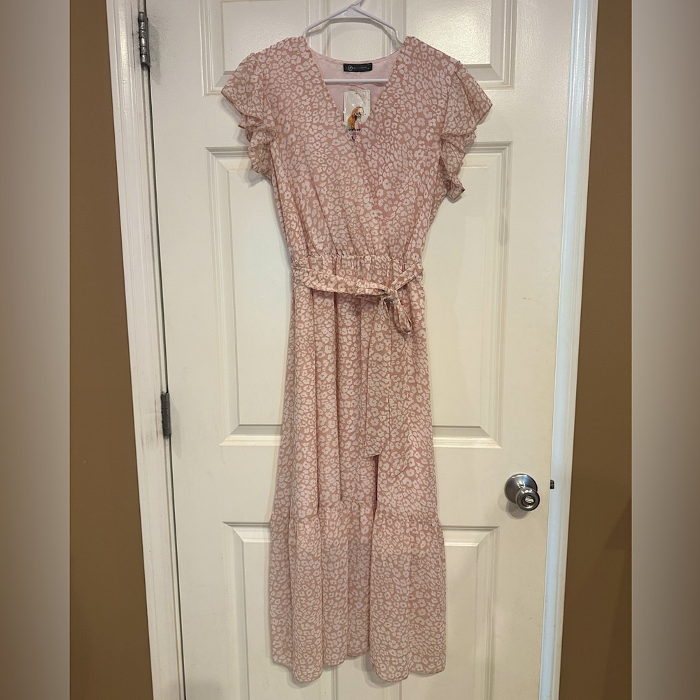 Elegant Pink floral Dress